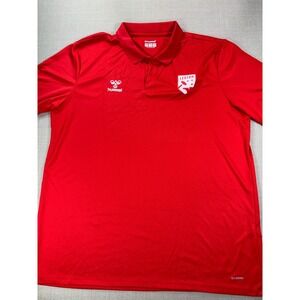 Hummel Red FC Legion Birmingham Golf Soccer Performance Polo Size XL
